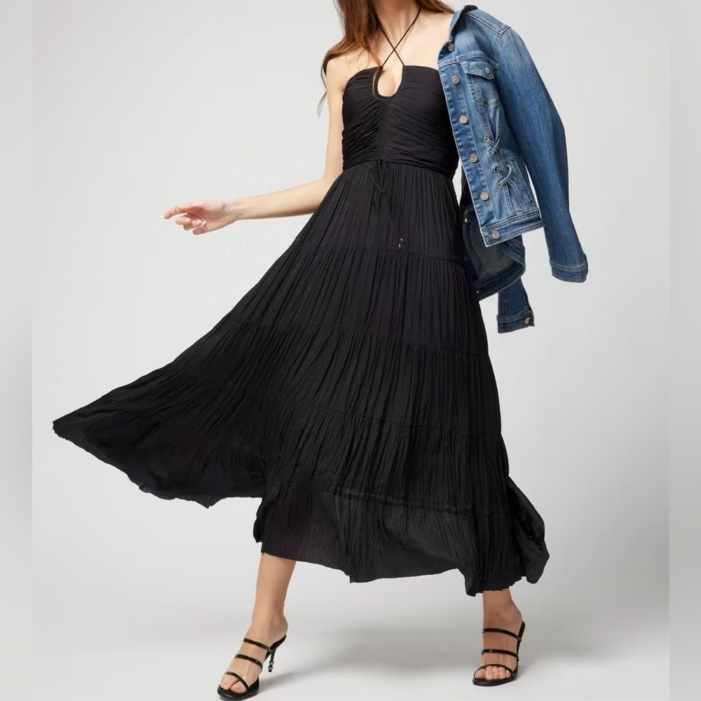 Brand new WHBM Keyhole Satin Midi Dress